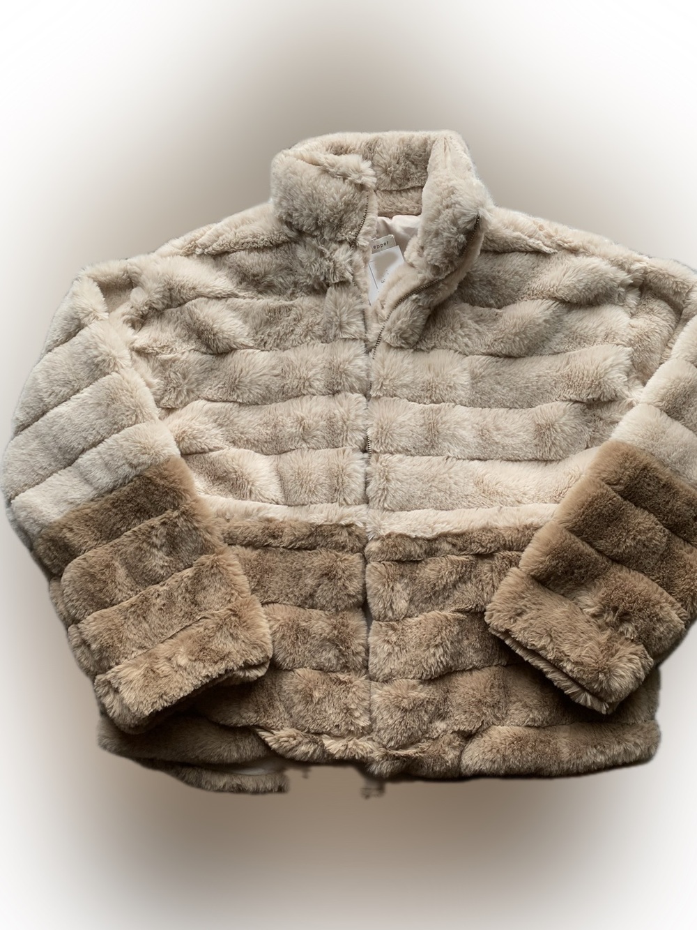 Blu Pepper Soft Tan and Brown Lined Jacket